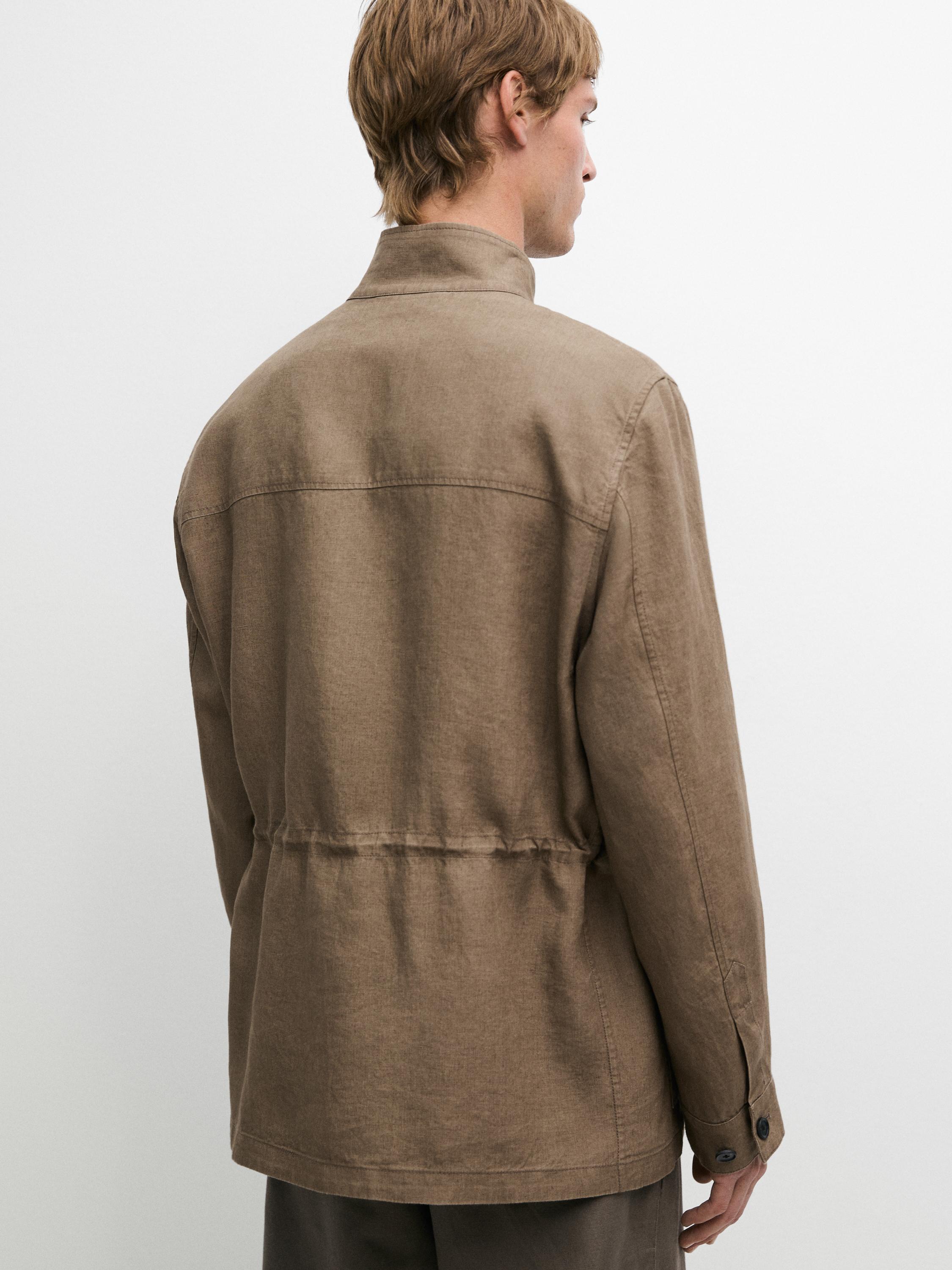 100% linen Safari jacket